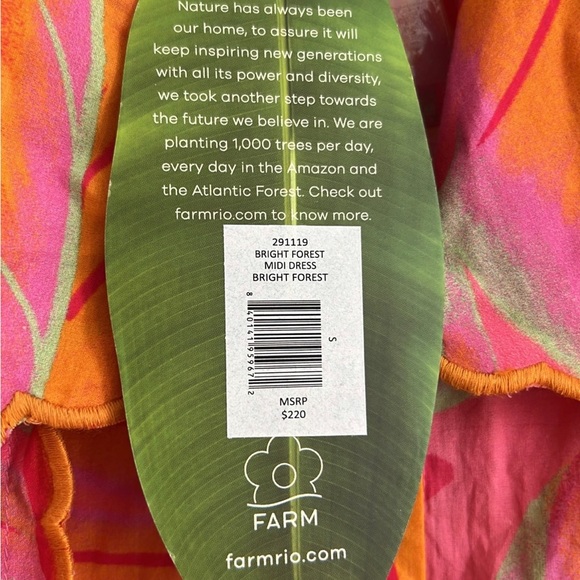 Farm Rio Bright Forest Dress - Picture 7 of 7
